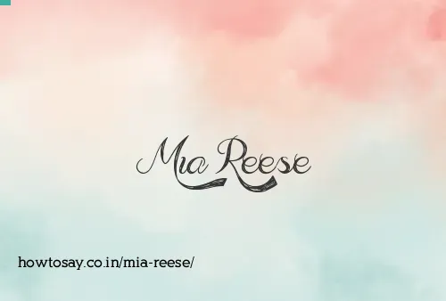 Mia Reese