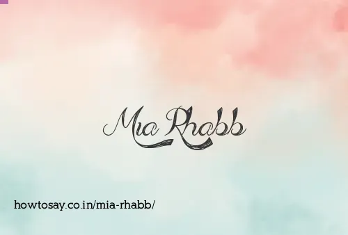 Mia Rhabb