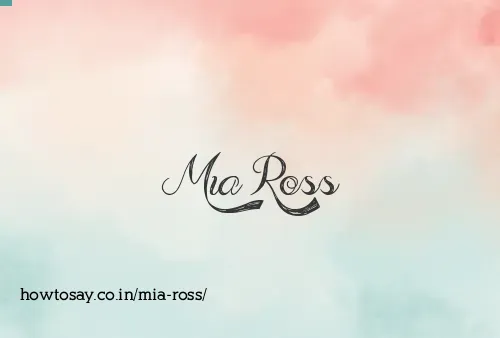 Mia Ross