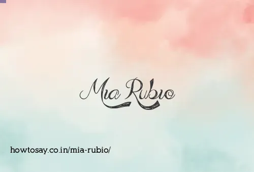 Mia Rubio