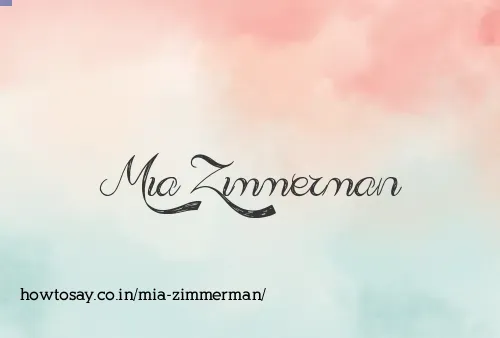 Mia Zimmerman