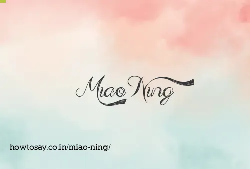 Miao Ning