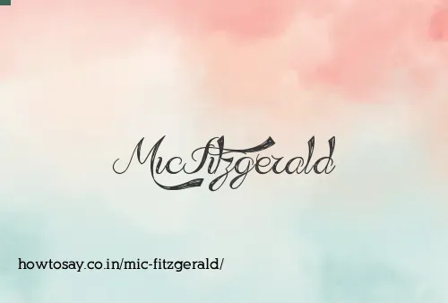 Mic Fitzgerald