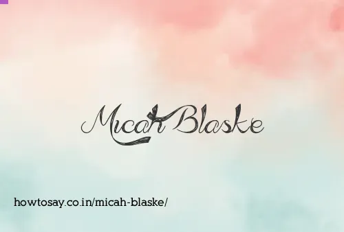 Micah Blaske