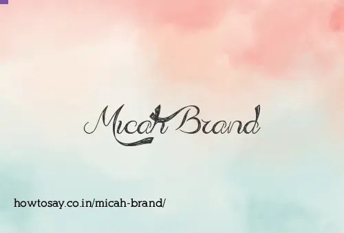 Micah Brand