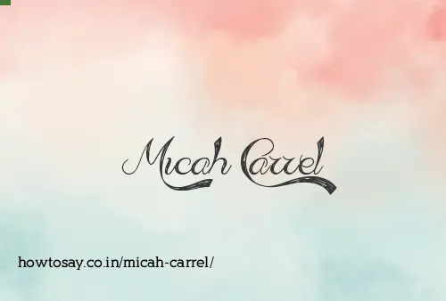 Micah Carrel