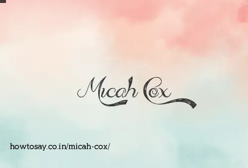Micah Cox