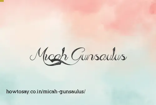 Micah Gunsaulus
