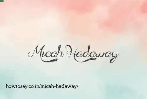 Micah Hadaway