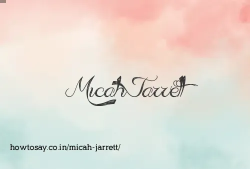 Micah Jarrett