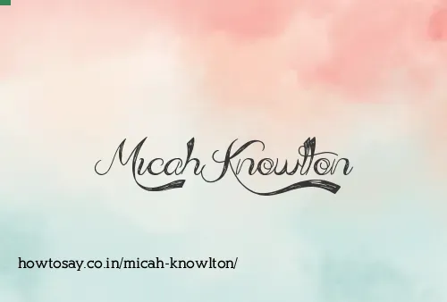 Micah Knowlton