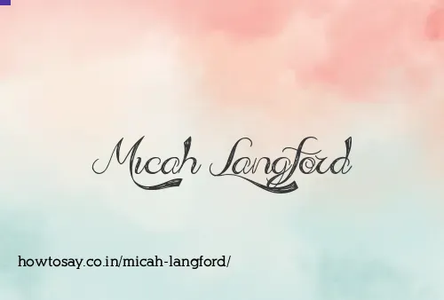 Micah Langford