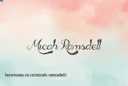Micah Ramsdell