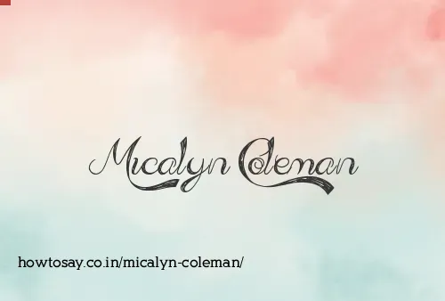Micalyn Coleman