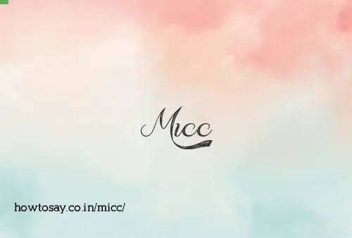 Micc