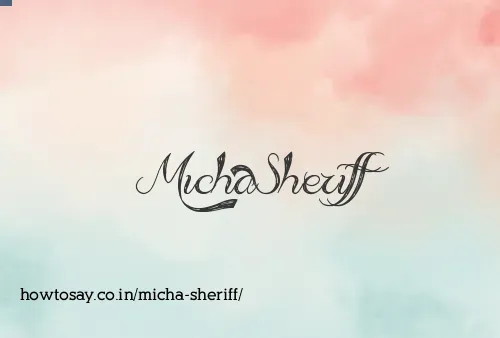 Micha Sheriff