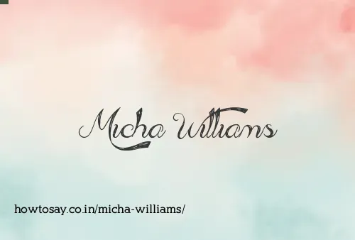 Micha Williams