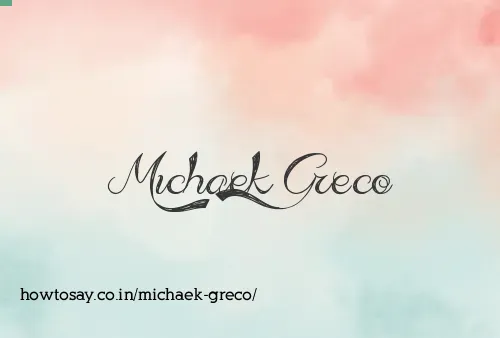 Michaek Greco