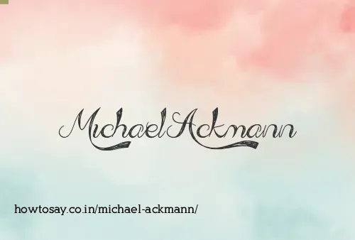 Michael Ackmann