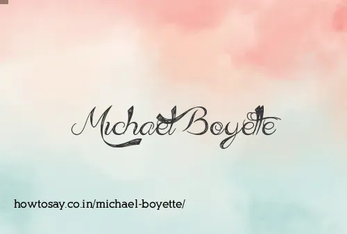 Michael Boyette