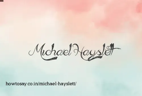 Michael Hayslett