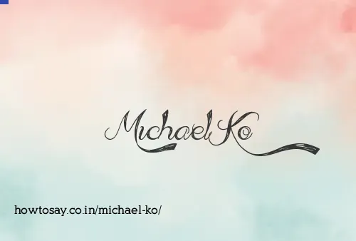 Michael Ko