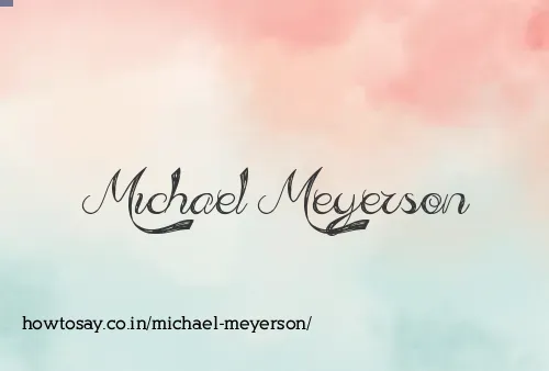 Michael Meyerson