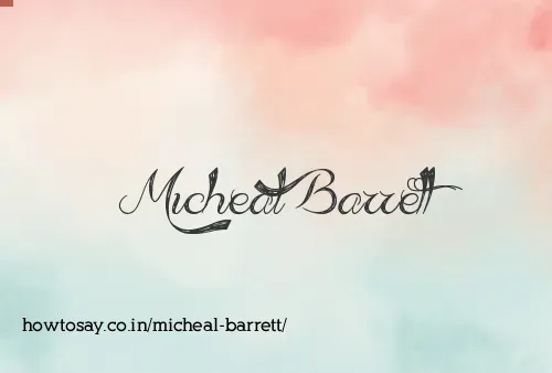 Micheal Barrett