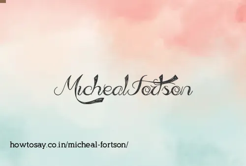 Micheal Fortson