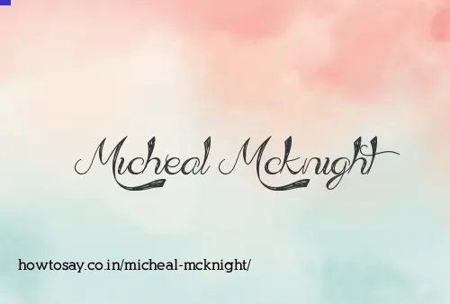 Micheal Mcknight