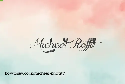 Micheal Proffitt