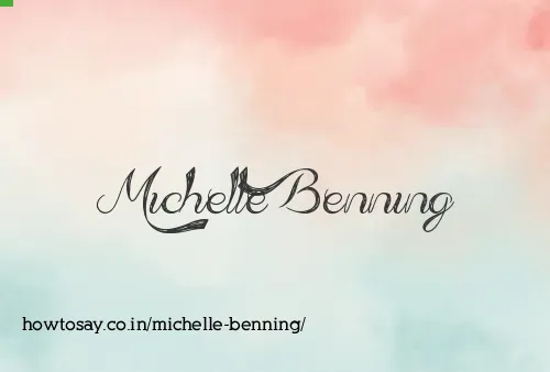 Michelle Benning