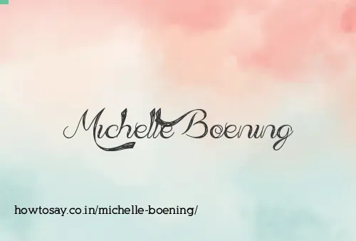 Michelle Boening