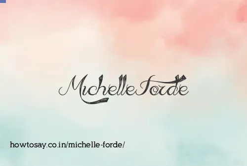 Michelle Forde
