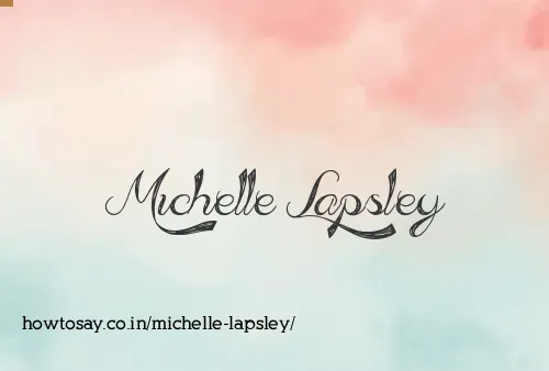 Michelle Lapsley