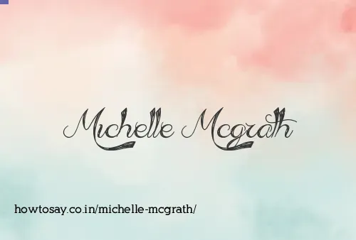 Michelle Mcgrath