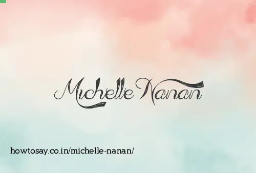 Michelle Nanan