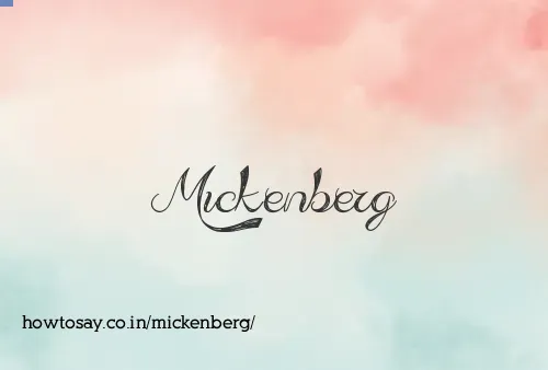 Mickenberg