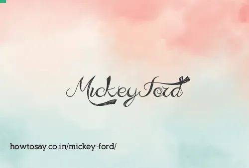 Mickey Ford