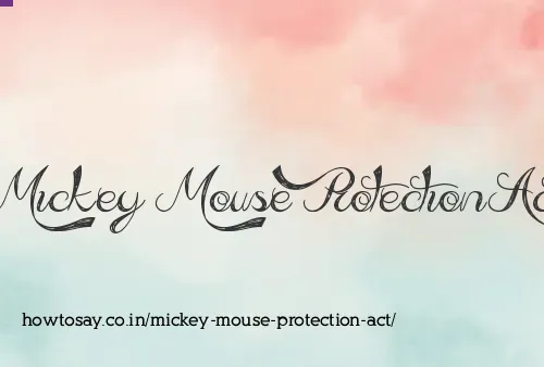 Mickey Mouse Protection Act