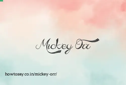 Mickey Orr