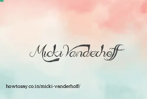 Micki Vanderhoff