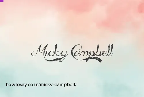 Micky Campbell