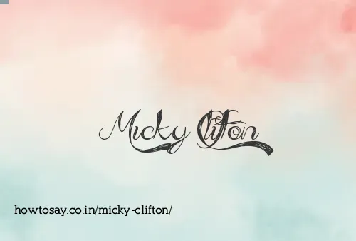 Micky Clifton