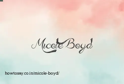 Micole Boyd