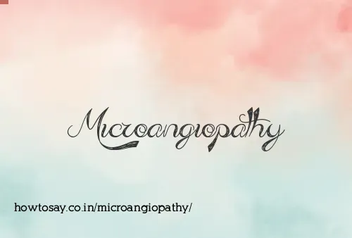 Microangiopathy