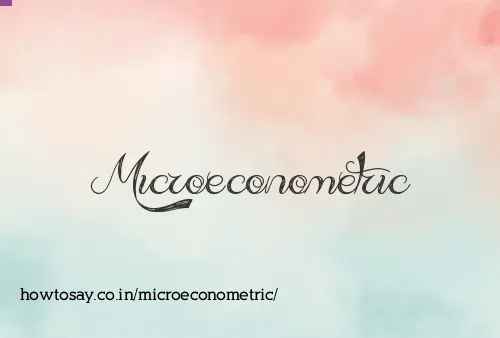 Microeconometric