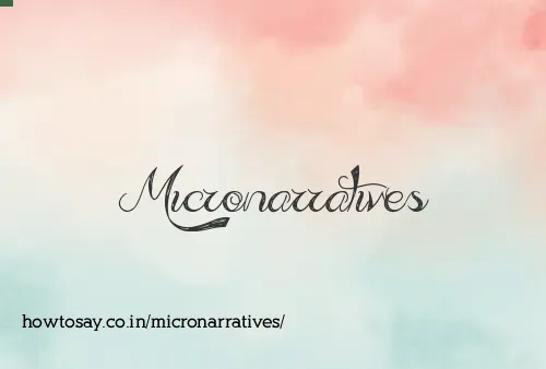Micronarratives