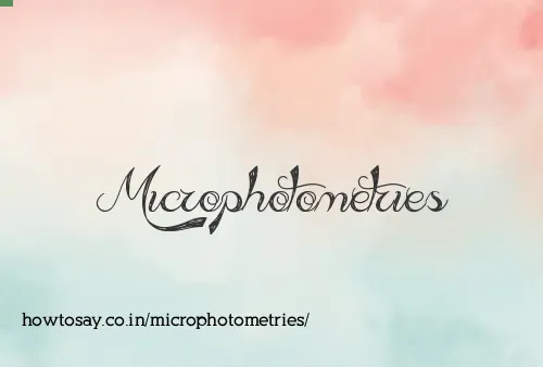 Microphotometries