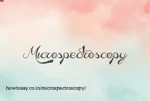 Microspectroscopy